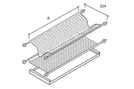 ROOSTEVABA KUIVATUSKAPI SARI 50CM