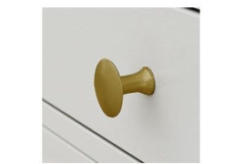 FURNIPART KÄEPIDE NUPP CASTLE (D=38mm), LIHVITUD MESSING