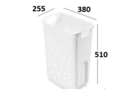 Plastikust Pesukorv 33 L (valge)