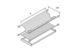 ROOSTEVABA KUIVATUSKAPI SARI 40CM