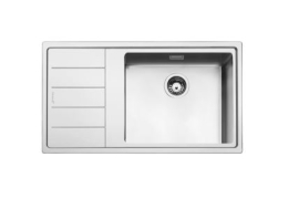 Valamu Smeg Mira, 86 cm, roostevaba teras